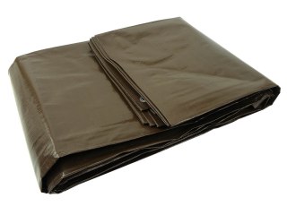 Plandeka 5x6m extra gruba/brązowa 200G Geko