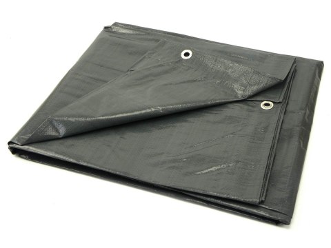 Plandeka 6x12m mega gruba/szara120G Geko
