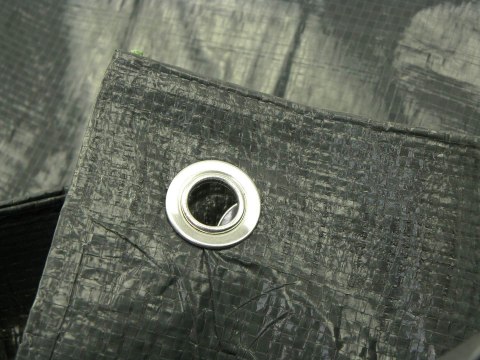 Plandeka 6x12m mega gruba/szara120G Geko