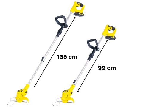 Podkaszarka akumulatorowa 2x2.0Ah 21V - zestaw XXL (1) Geko