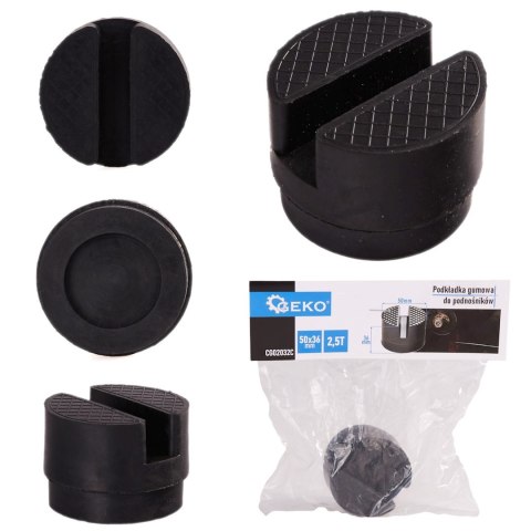 Podkładka gumowa do podnośników 2,5T (50x36mm) (100) Geko