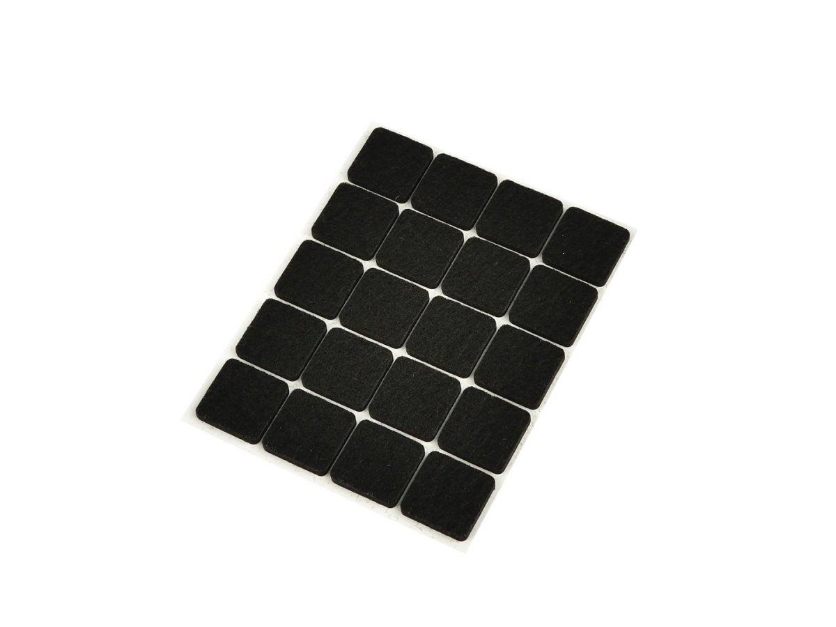 Podkładki filcowe pod meble prostokątne 20x20mm 20szt.(25/250) Geko