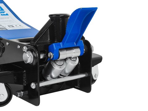 Podnośnik hydrauliczny niskoprofilowy 2-tłokowy z pedałem nożnym 3T 75-505mm Geko