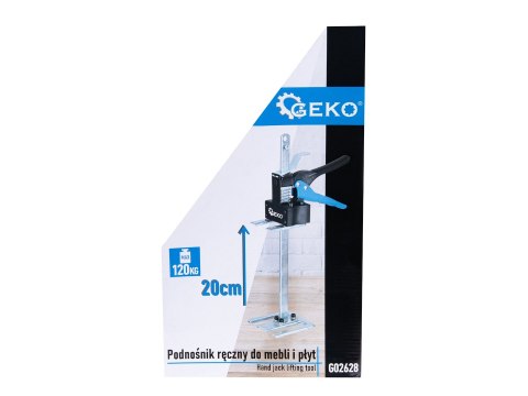 Podnośnik ręczny do mebli i płyt 120kg Geko