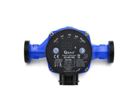Pompa C.O. Elektroniczna Energooszczędna 25-40/180 (8) Geko