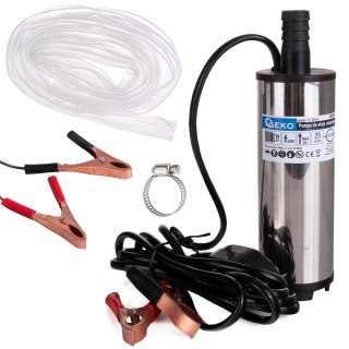 Pompa do oleju zatapialna 12V 52mm z przewodem 3m Geko