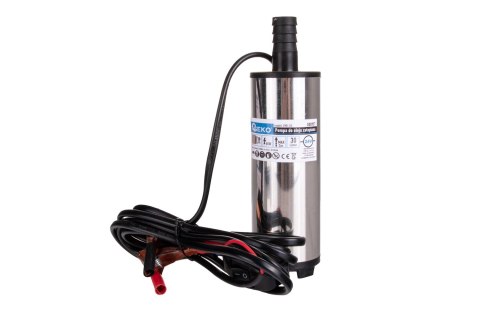 Pompa do oleju zatapialna 24V 52mm z przewodem 3m Geko
