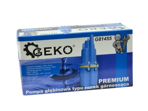 Pompa głębinowa typu nurek górnossąca PREMIUM (6) Geko