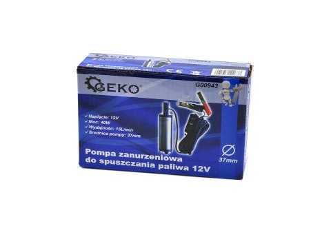 Pompa zanurzeniowa do spuszczania paliwa 12V 37mm (40/50) Geko