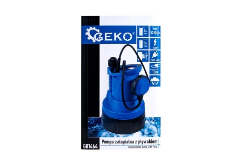 Pompa zatapialna z pływakiem do wody deszczowej 400W (4) Geko