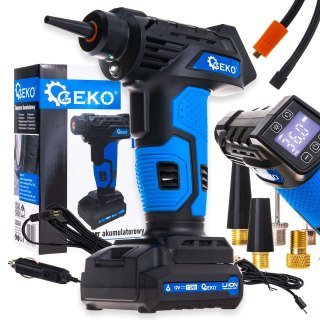 Pompka - kompresor akumulatorowy 12V LCD (0,2-10,3 BAR) Geko