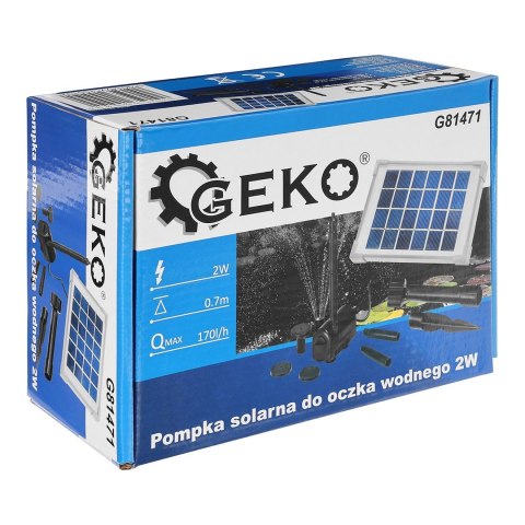 Pompka solarna do oczka wodnego 2W (10) Geko