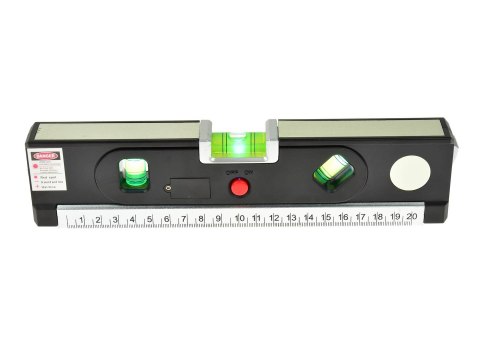 Poziomica laserowa podświetlana z miarą 1,5m Geko