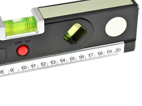 Poziomica laserowa podświetlana z miarą 1,5m Geko