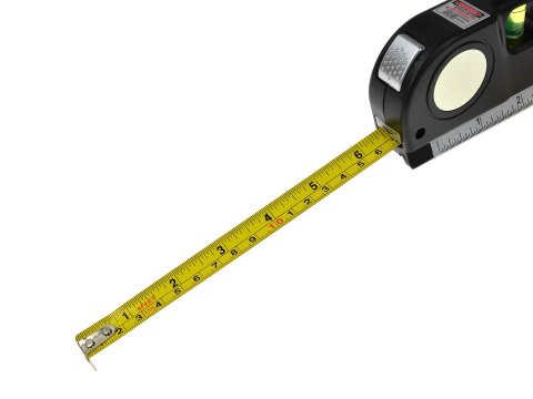 Poziomica laserowa z miarą i metrem 2,5m (50) Geko