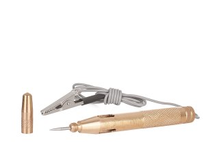 Próbnik napięcia samochodowy metalowy 6-24V z przewodem 90cm (96) Geko