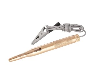 Próbnik napięcia samochodowy metalowy 6-24V z przewodem 90cm (96) Geko