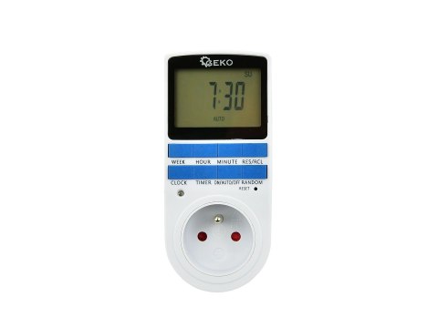 Programator czasowy - włącznik/wyłącznik prądu LCD (50) Geko
