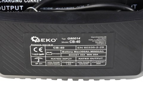 Prostownik 12/24V CB-40(1) Geko