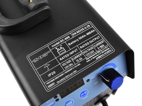 Prostownik inwertorowy z rozruchem 12-24V 600A (1) Geko