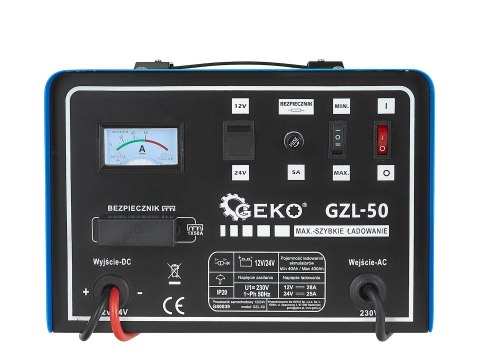 Prostownik samochodowy 12/24V GZL-50 (1) Geko