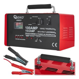 Prostownik z rozruchem 100A 6/12V GEKO Geko