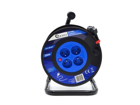 Przedłużacz elektryczny bębnowy 3x1.0mm2 25m (1) Geko