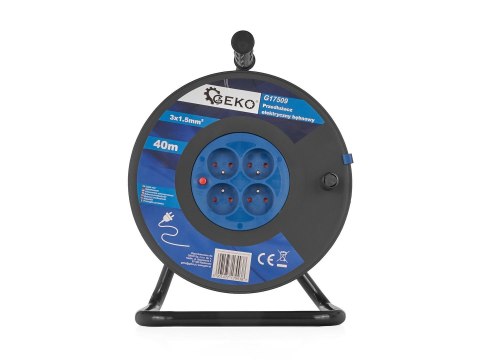 Przedłużacz elektryczny bębnowy 3x1.5mm2 40m (1) Geko
