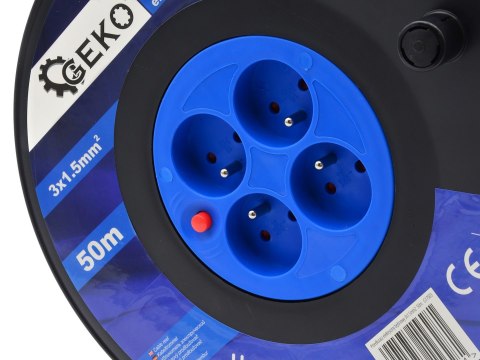 Przedłużacz elektryczny bębnowy 3x1.5mm2 50m (1) Geko