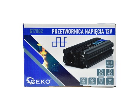 Przetwornica napięcia 12V/230V 350/700W Geko