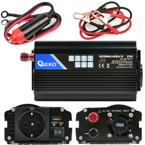 Przetwornica napięcia 12V/230V 350/700W Geko