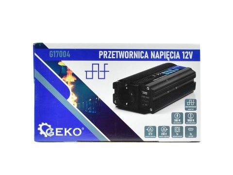 Przetwornica napięcia 12V/230V 500/1000W (16) Geko