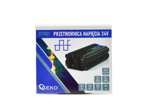 Przetwornica napięcia 24V/230V 250/500W Geko