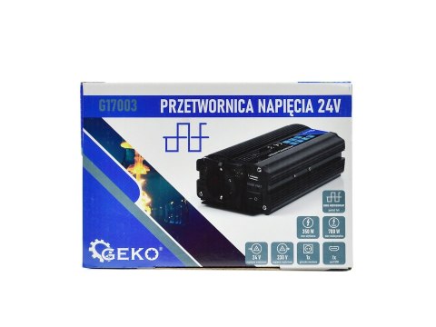 Przetwornica napięcia 24V/230V 350/700W (16) Geko