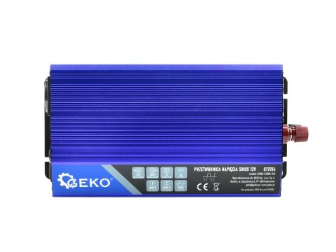 Przetwornica napięcia SINUS 12V/230V 1000/2000W (4) Geko