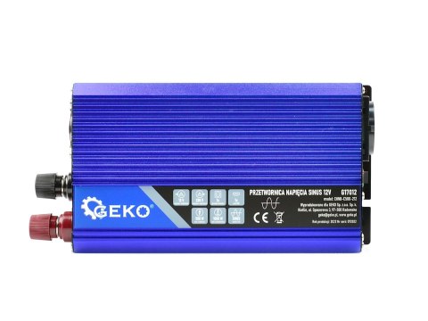 Przetwornica napięcia SINUS 12V/230V 500/1000W (10) Geko