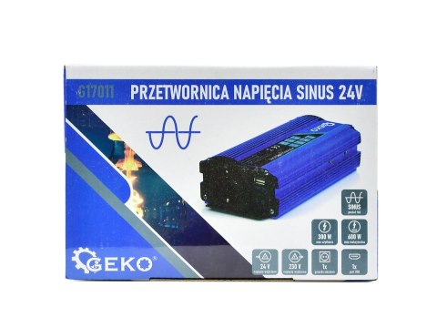 Przetwornica napięcia SINUS 24V/230V 300/600W (16) Geko