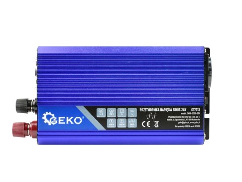 Przetwornica napięcia SINUS 24V/230V 500/1000W (10) Geko