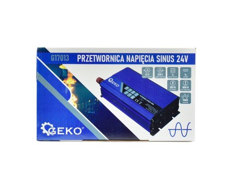Przetwornica napięcia SINUS 24V/230V 500/1000W (10) Geko