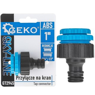 Przyłącze na kran 1" z redukcjami 3/4" i 1/2" SKY-LINE (240) Geko