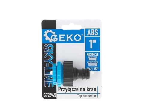 Przyłącze na kran 1" z redukcjami 3/4" i 1/2" SKY-LINE (240) Geko
