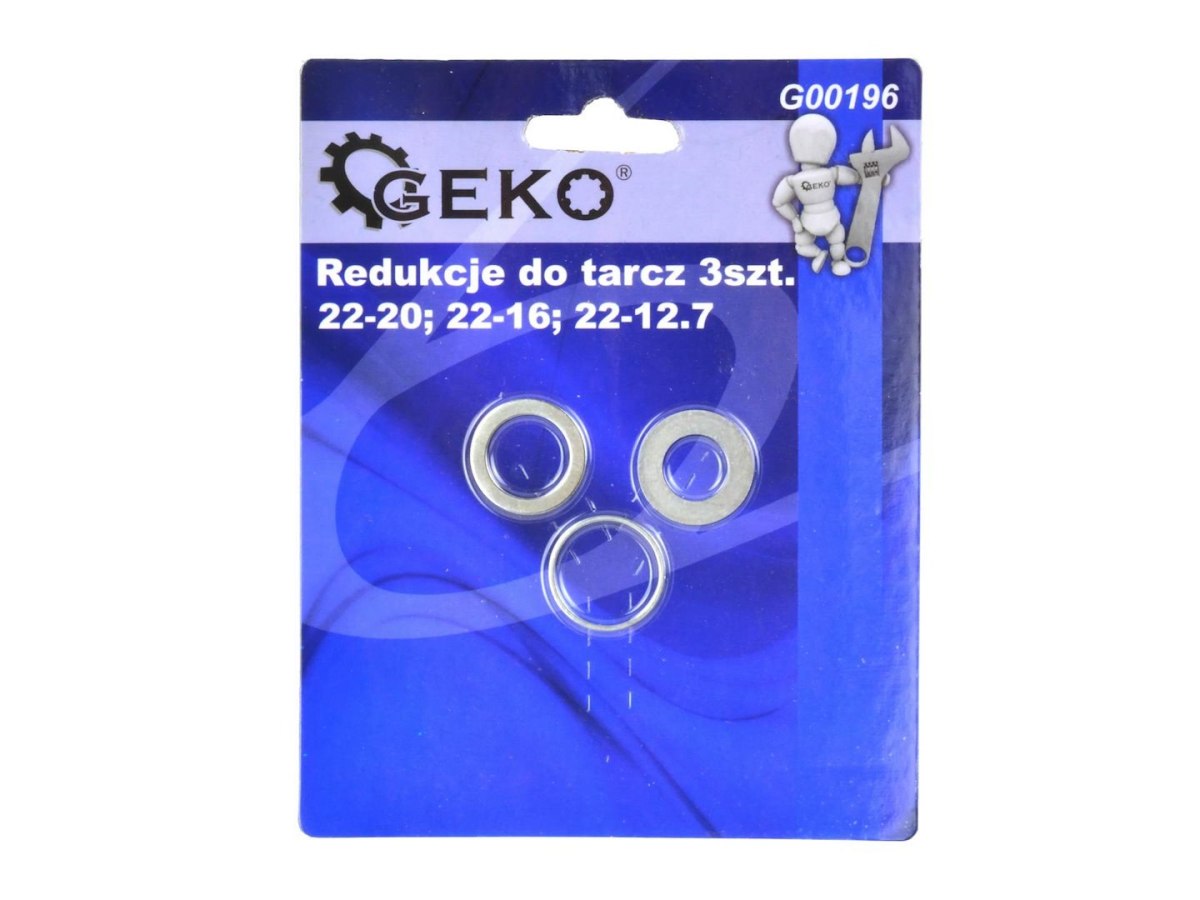 Redukcje do tarcz 3szt.(22-20;22-16;22-12,7) Geko
