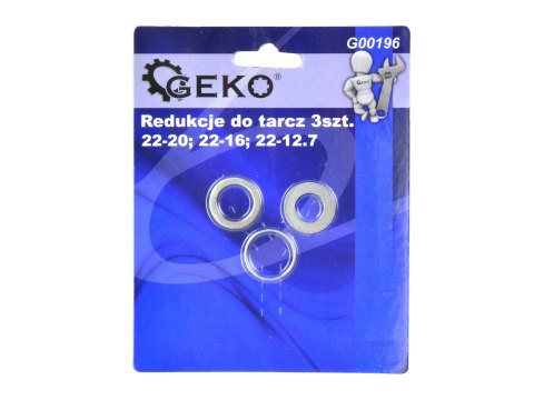 Redukcje do tarcz 3szt.(22-20;22-16;22-12,7) (500) Geko