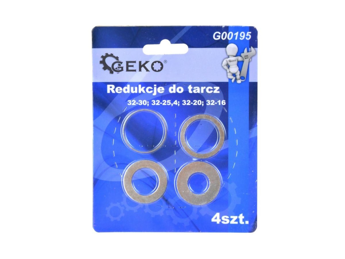 Redukcje do tarcz 4szt.(32-30;32-25,4;32-20;32-16) Geko