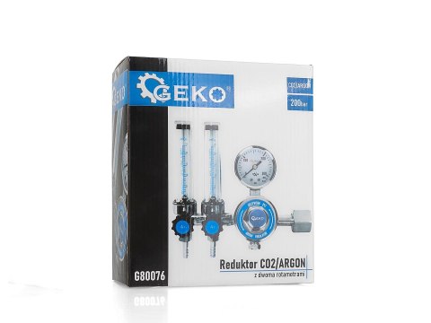 Reduktor CO2/ARGON z dwoma rotametrami (10) Geko
