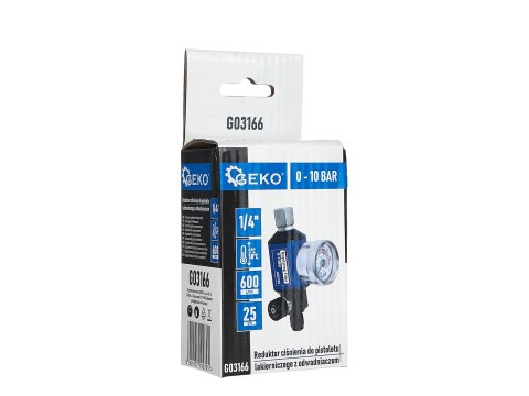 Reduktor ciśnienia do pistoletu lakierniczego z odwadniaczem 1/4" (100) Geko