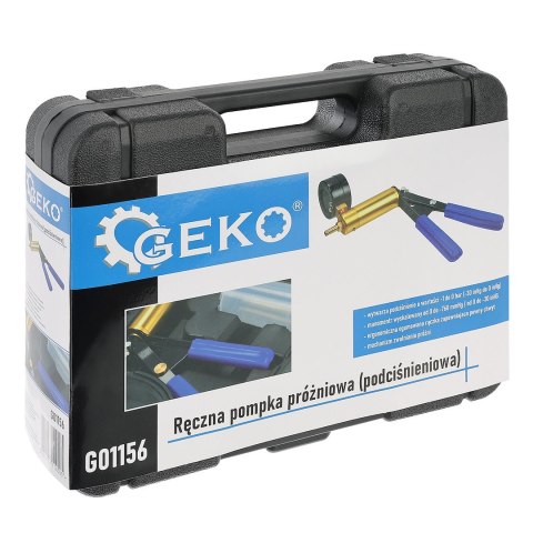 Ręczna pompka próżniowa,podciśnieniowa 1-4 bary NEW Geko
