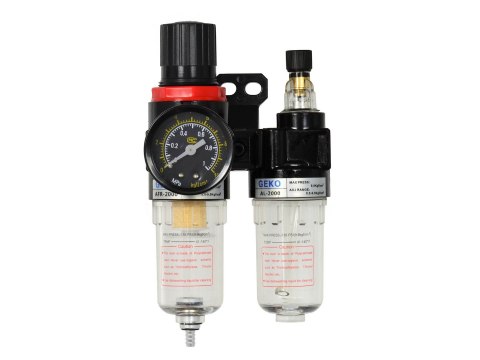 Reduktor z filtrem powietrza odwadniacz 1/4" (50) Geko