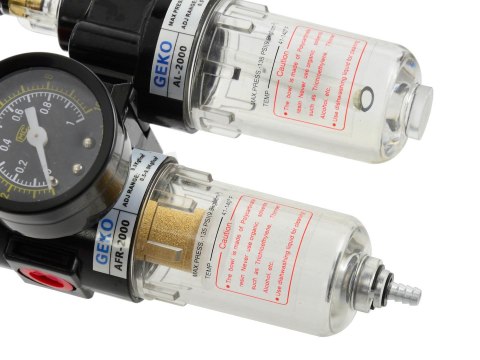 Reduktor z filtrem powietrza odwadniacz 1/4" (50) Geko