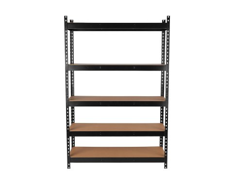 Regał magazynowy czarny 180x40x120cm 280kg wzmocniony (1) Geko
